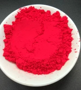 Ruby Red Neon Fluorescent Mica Pigment Powder 3g-80g Resin Art, Nail Art Candle - Picture 1 of 1