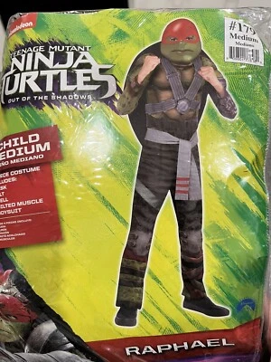 Disfraz de Halloween Tortugas Ninja Adolescentes Nickelodeon “Raphael” Niño Mediano 8-10 Foto 1 de 4