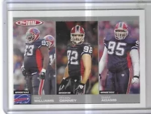 2004 Topps Total Football #309 Williams, Denny & Adams Buffalo Bills - Foto 1 di 2
