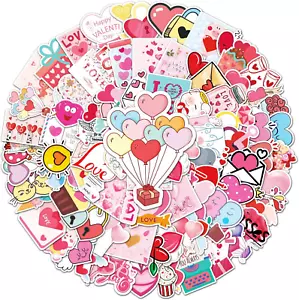 100 Pcs Self-Adhesive Heart Stickers for Valentine's Day Decorations - Picture 1 of 12