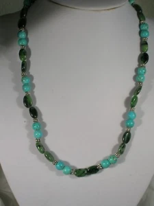 20" Ruby Ziosite Bead Necklace - Picture 1 of 2