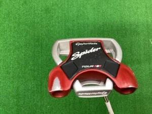 Taylor Made Spider Tour RED Double Bend 33.5" Putter & Cover EXPRESS from JAPAN - Picture 1 of 5
