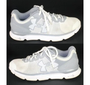 Under Armour Women Shoes Micro G Size 8.5 Gray White 1266243-036 Sneakers - Picture 1 of 14