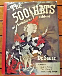 "The 500 Hats of Bartholomew Cubbins" by Dr. Seuss [1938] HC.DJ. Signed on BP/CO - Picture 1 of 16