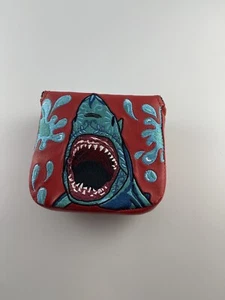 New Sugar Skull Golf 2021 Shark Week Red Mallet Putter Headcover SSG 910405 - Picture 1 of 4