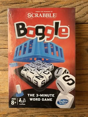 New Boggle From The Makers of Scrabble 3 Minute Word Game Hasbro 2014 Sealed - Image 1 of 4