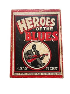 HEROES OF THE BLUES Set completo 36 CARTE R. CRUMB ARTIST 1a stampa Waverly NY - Foto 1 di 6