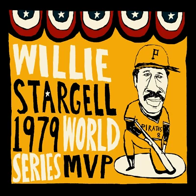 Willie Stargell Pittsburgh Pirates: 1979 World Series MVP Poster Art Print 12X12 - Image 1 of 4