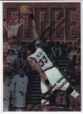 PATRICK EWING 1997-98 Topps Finest FORCE #56 with Rodman New York Knicks