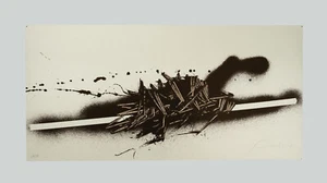Emilio SCANAVINO - "Tramature", (D) - Siebdruck, 28,5 x 58 cm - Bild 1 von 5