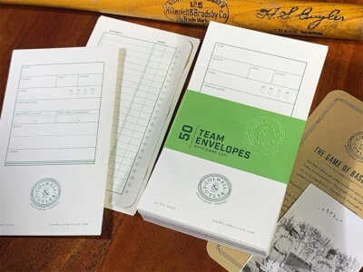 Colwell & Cuyler Strat-O-Matic SOM Baseball Envelopes w/Game Log - 50 Envelopes - Image 1 of 4