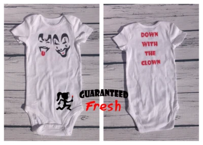 ICP Faces Hatchetman Down With The Clown baby bodysuit - Custom made to order - Image 1 of 4