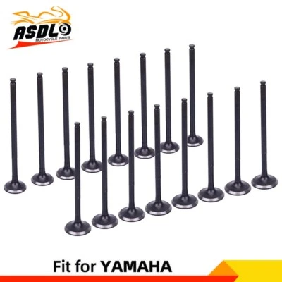 8 pares de válvulas de escape de admisión para Yamaha FZ400 FZR400 86-87 4YR1211100 4YR1212100 Foto 1 de 4