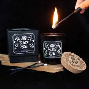 Black Rose Twilight Blush Candle- Gothic - Brand New & Boxed