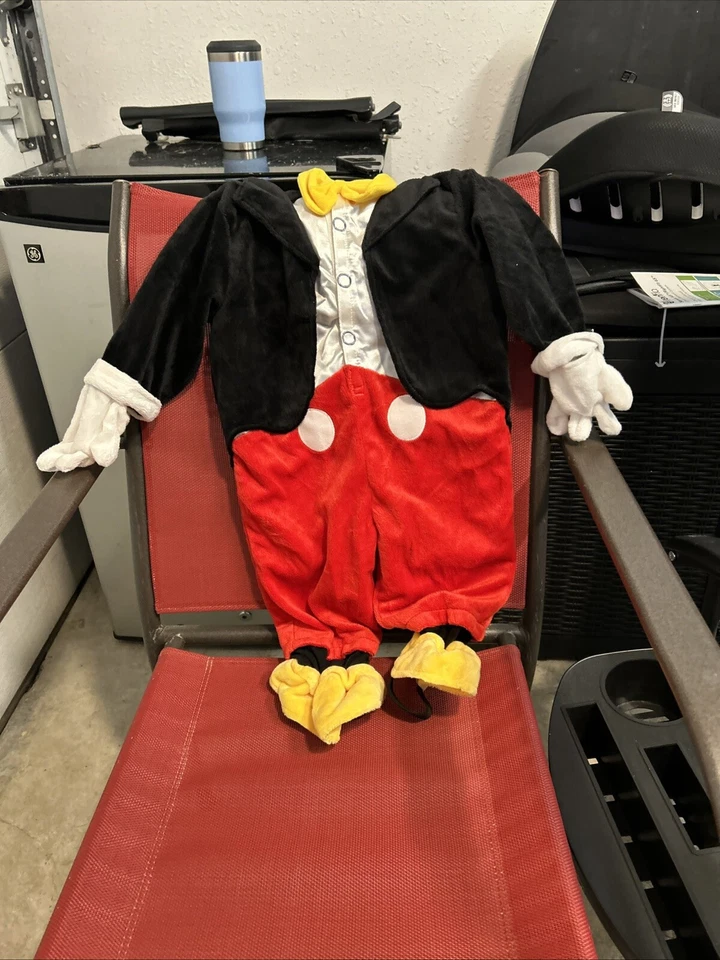 Disney Mickey Mouse Tuxedo Costume. 9-12 Months Disney Parks Vacation Full Body - Image 1 of 3