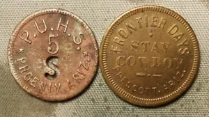 2825 2-Arizona: Phoenix – P.U.H.S., 5 + Prescott – Frontier Days, 500 Bucks. Cop - Picture 1 of 2
