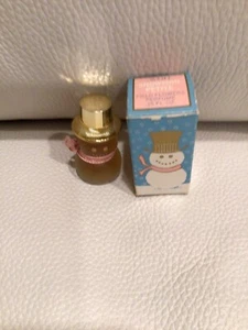 Vintage Avon Parfum Snowman .24 Oz Full With Box Field Flowers - Picture 1 of 4