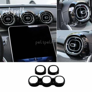 For Benz C-Class W206 2022-2023 ABS Black Middle Air Outlet Vent Cover Trim 3PCS - Picture 1 of 7