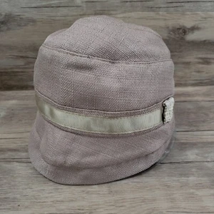Croft & Barrow Cloche Hat Cap OSFM Womens Beige Short Bill Lined - Picture 1 of 11