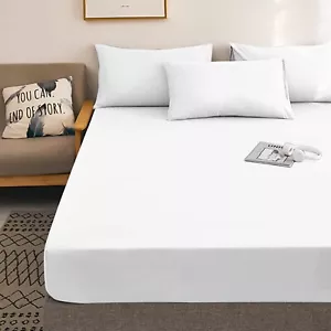 Mattress Protector Waterproof Bed Sheet Breathable Cover "54×75" Anti-Dust Mite - Picture 1 of 26