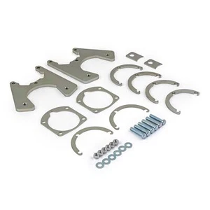 Large GM 10 12 Bolt Rear Disc Conversion Brake Bracket Kit w/ Hardware - Picture 1 of 5