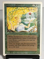 Magic the gathering ~ MTG ~ 1x Verduran Enchantress ~ Revised ~ LP
