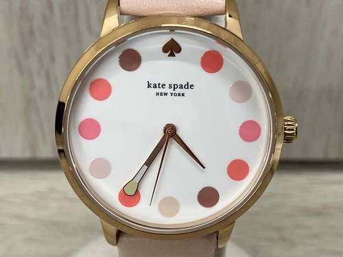 Orologio donna Kate Spade KSW9028 quarzo analogico quadrante bianco rosa 3 lancette