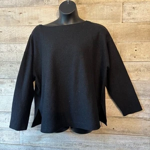 Banana Republic 2023 women's black boiled wool sweater in size XL - Picture 1 of 9