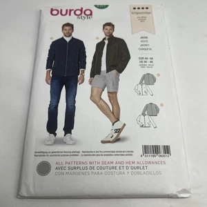 Burda Sewing Pattern 6351 Mens Jacket Sewing Pattern Size US 36-46 EUR 46-56 - Picture 1 of 6