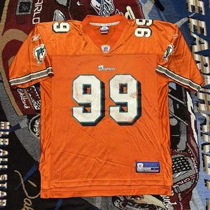 Vintage Miami Dolphins Trikot Reebok Jason Taylor #99 ORANGE Large - Bild 1 von 13