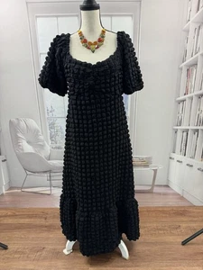 Baltic Born Damen Gr. XL Therese Struktur Maxikleid Schwarz Party/Formell Stretch - Bild 1 von 8