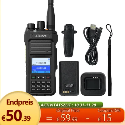 Retevis HA1UV Amateurfunk Dual Band IP67 Ham Funkgeräte 2800mAh Sub-PTT - Bild 1 von 4