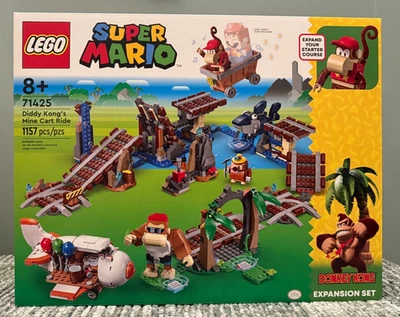 LEGO 71425 Super Mario Diddy Kong's Mine Cart Ride Expansion Set - New/Sealed - Image 1 of 4