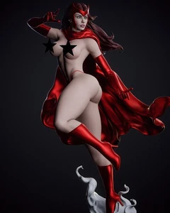 Bruja Escarlata Versión 3 NSFW Escala 1/10 3D Resina Figura Modelo Kit - Imagen 1 de 3