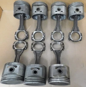 GM Buick 455 Stock Connecting Rods, 3/8 Bolts, No Damage,+.030 Pistons, 7 PCS - Picture 1 of 2