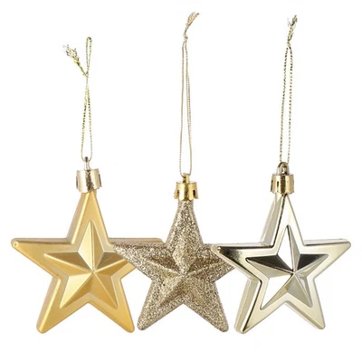  18 Pcs Puntale Stella Albero Di Natale Decori Per Topper Della Dell'albero - Immagine 1 di 4