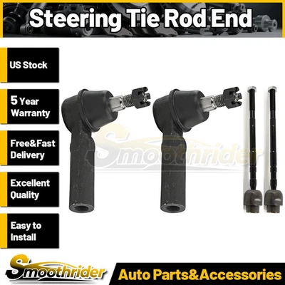 Mevotech 4x Front Inner Front Outer Tie Rod End For Chevrolet Corvette 1984-1985 - Image 1 of 4