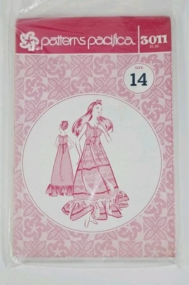 VINTAGE PATTERNS PACIFICA 3011 MISSES DRESS SIZE 14 *UNCUT - Image 1 of 3