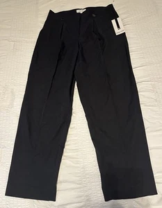 Nine West High Rise Ankle Black Dress Pants Trousers Women’s Size 10 NWT Pleated - Picture 1 of 11