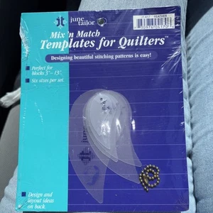 New, June Tailor Mix 'n Match Templates for Quilters - 6 Sizes Feathers - Picture 1 of 2