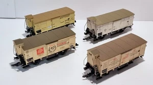 Fleischmann H0 lotto 4 pezzi carri merci con cabina del freno - Foto 1 di 10