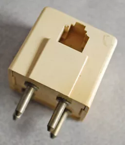 Conector telefónico modular vintage de 4 clavijas SE283 - Imagen 1 de 4