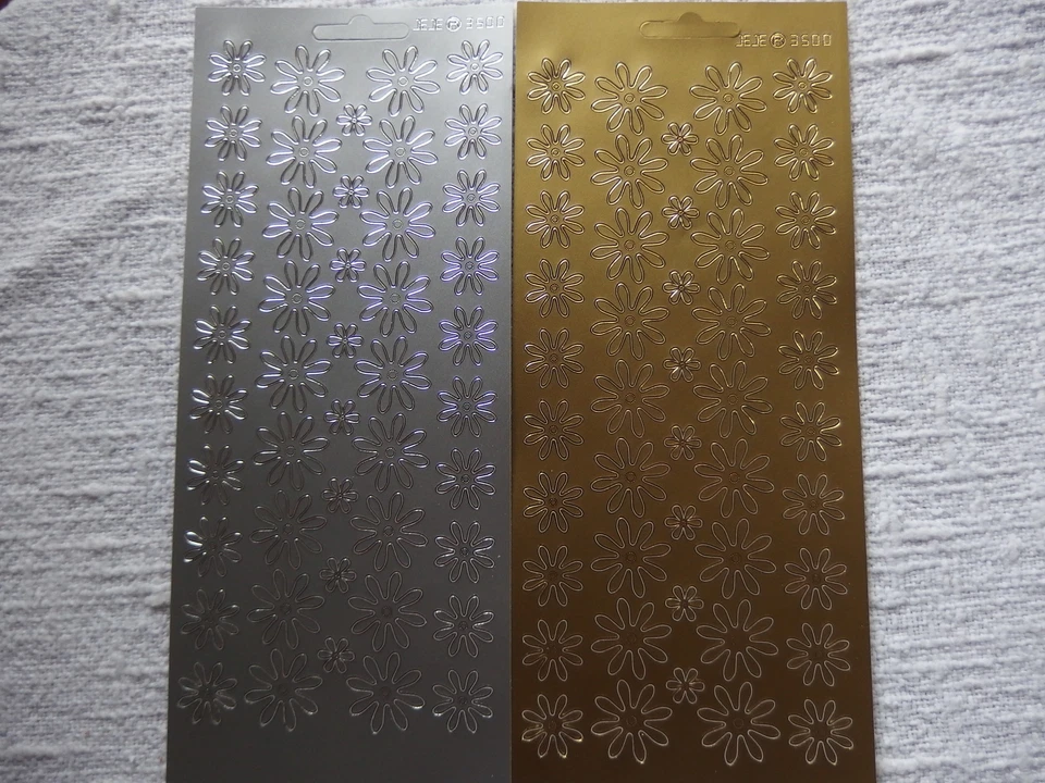 Konturensticker - Sticker für Kartengestaltung - Blüten in verschiedenen Größen - Bild 1 von 1