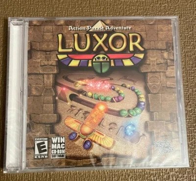 LUXOR PC MAC CD-ROM COMPUTER GAME ACTION PUZZLE ADVENTURE 2005 PUZZLE EXCITEMENT - Image 1 of 3