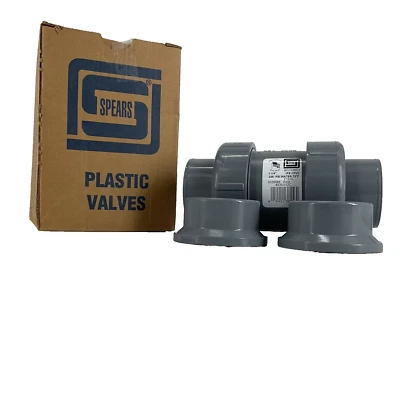 Spears 1-1/4" CPVC SCH80 Ball Valve 4539-012C NEW - Image 1 of 4