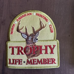 North American Hunting Club Trophy Life Member Deer Buck 6''inch Patch - Picture 1 of 3