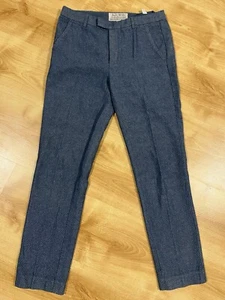 Jack Wills Size 8 Women’s Cropped Cotton Blue & White Trousers - Picture 1 of 5