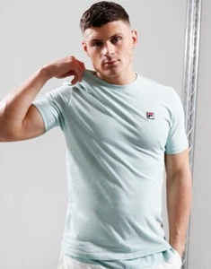 Fila New Mens Crew Neck Short Sleeve Sunny 2 Essentials T Shirt Surf Sprey Top - Picture 1 of 6