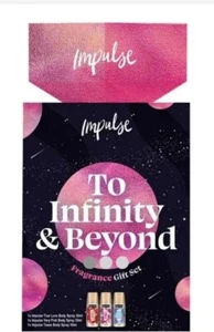 2 x IMPULSE SPRAY GIFT SET TO INFINITY AND BEYOND 3PC SET 3 X 35ML SPRAYS - Picture 1 of 1