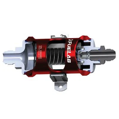 Fuelab In Line Compact Fuel Filter -6 JIC / 6AN 75 Micron Black - 818xx Series - Image 1 of 2